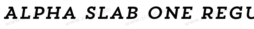 Alpha Slab One Regul字体转换 Alpha Slab One Regul字体转换